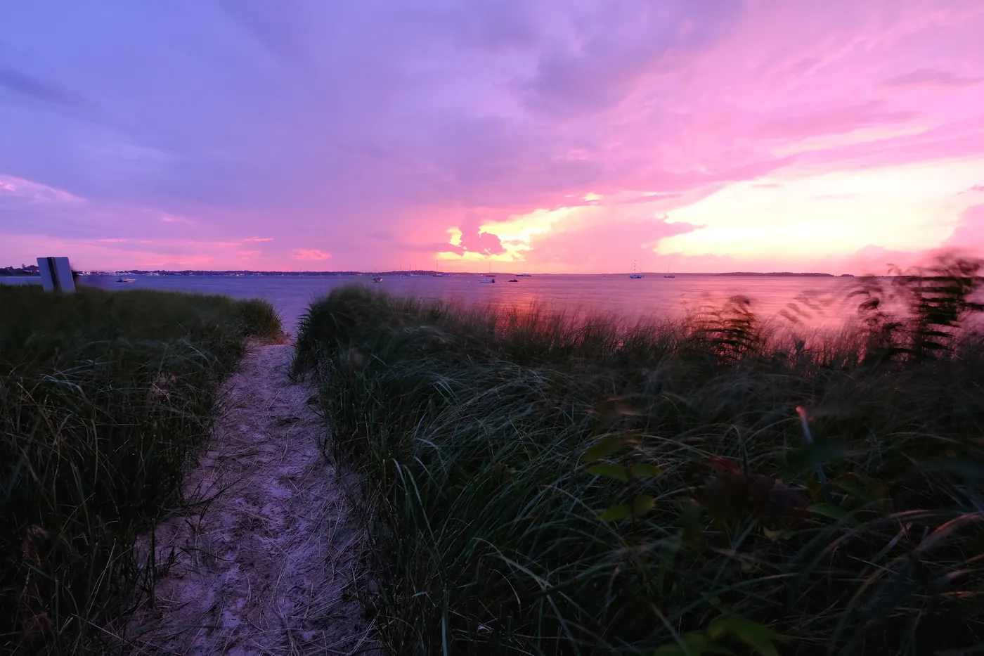 Ninevah Beach Sunset, Sag Harbor, New York.