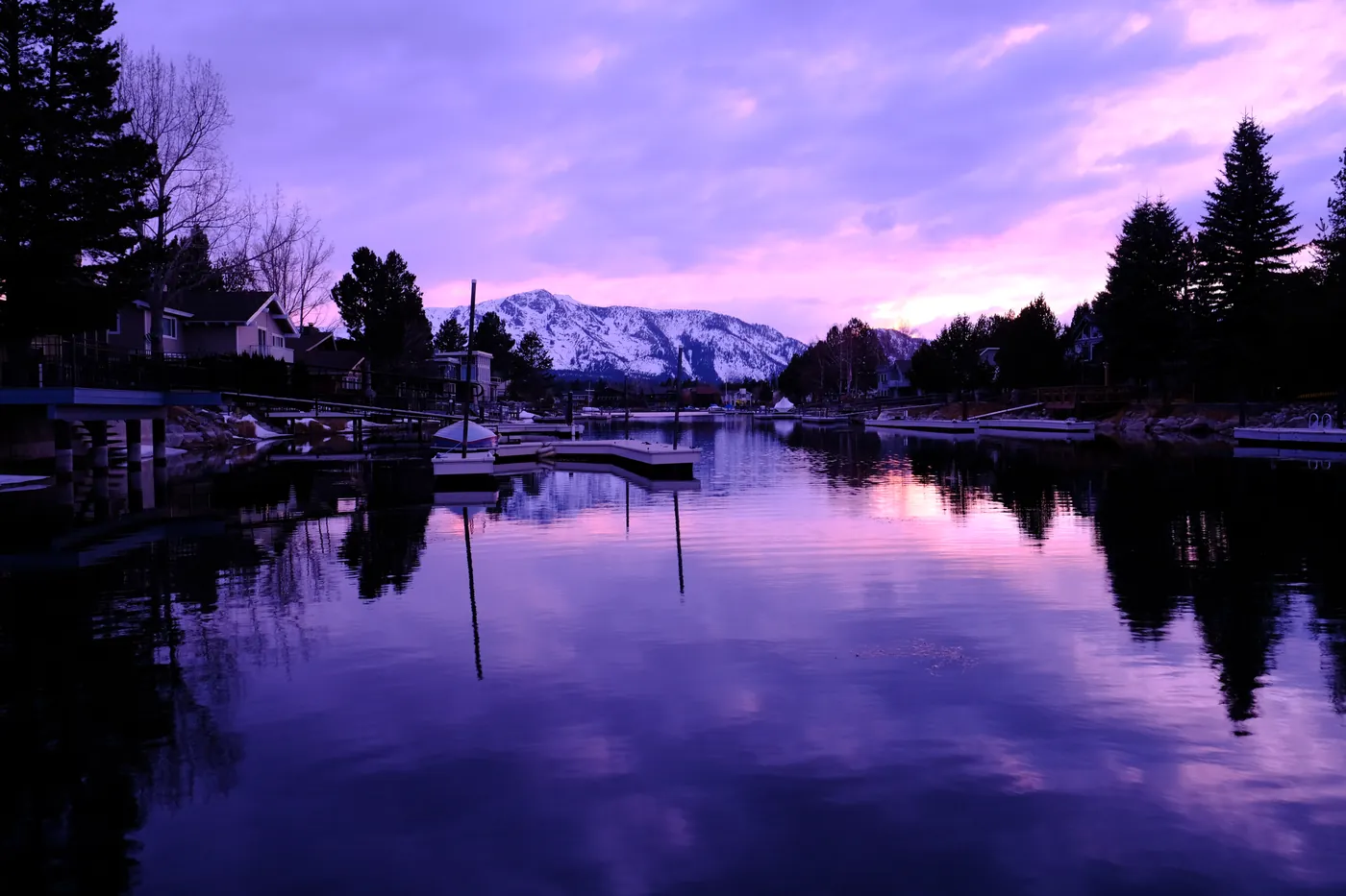 Purple Lake, Lake Tahoe, Nevada.